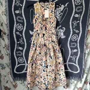 Ulla Johnson Multicolor Floral Midi Dress